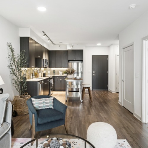 Spacious and well-lit living spaces